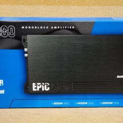 AudioControl Epic2000 Mono Power Amplifier 4000 Watts With Bass Knob Epic 2000 🚨 Payment Options Available 🚨 No Credit Needed 🚨 