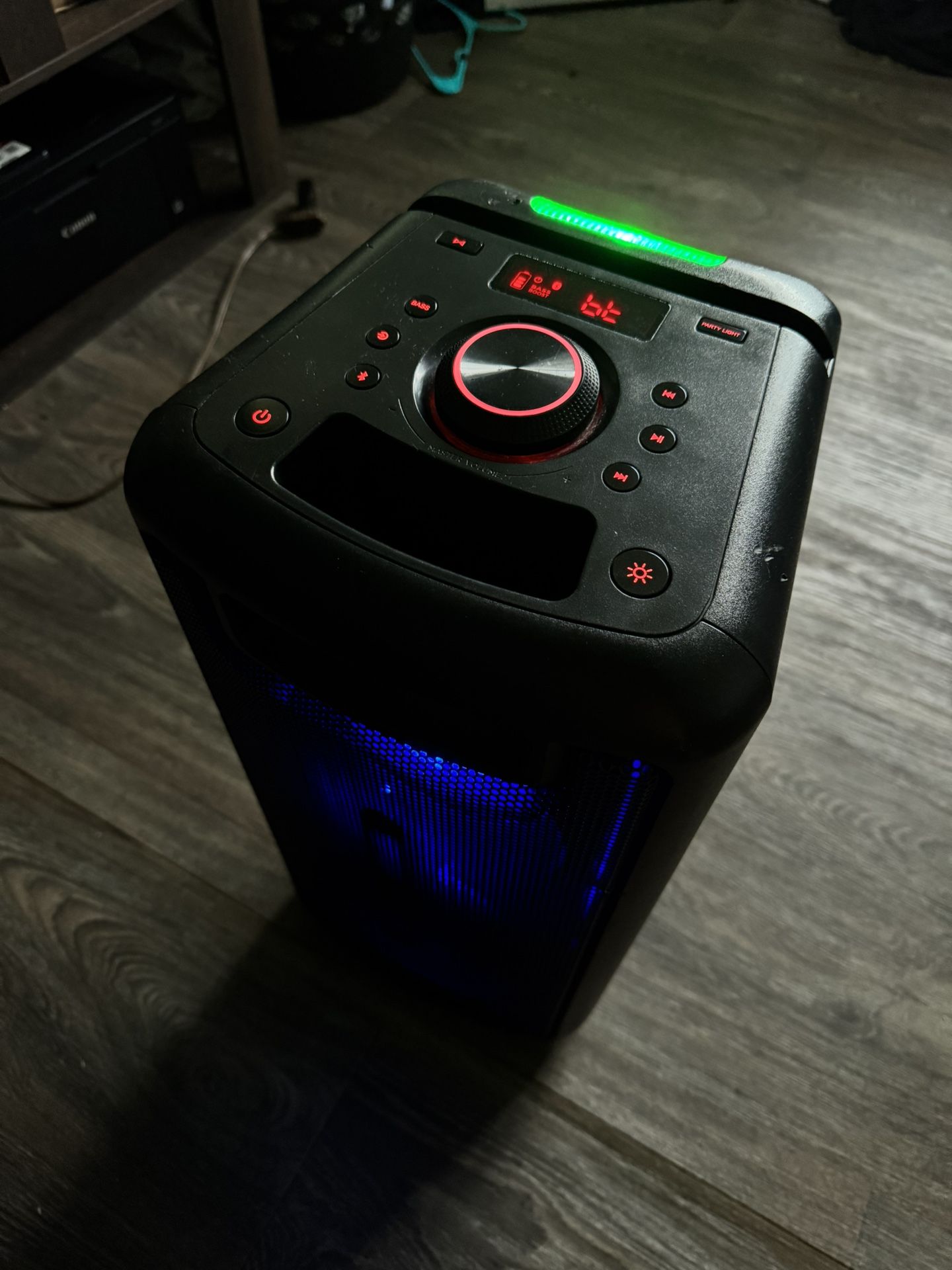 Onn. Party Speaker with LED Lighting 