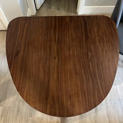 Half Moon Wood Table
