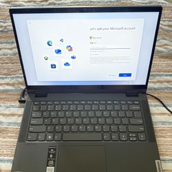 Lenovo IdeaPad Flex 5 14" FHD 2-in-1 Touchscreen Laptop, AMD Ryzen 3 4300U, 4GB RAM, 128GB SSD, Graphite Grey, Windows 10S, 81X2000HUS