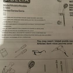 Wall Mount Slide Bar Hand Held Shower With Hose