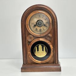 Antique Ingraham Venetian Mantle Clock