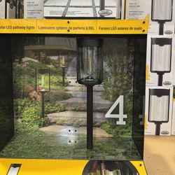 4 Pcs Solarl LED Path Light