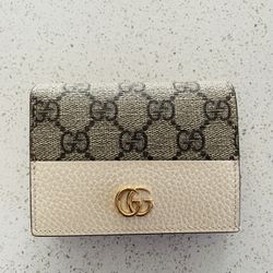 Bi-color GG Marmont small wallet