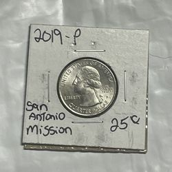 2019-P San Antonio Missions Quarter Uncirculated 