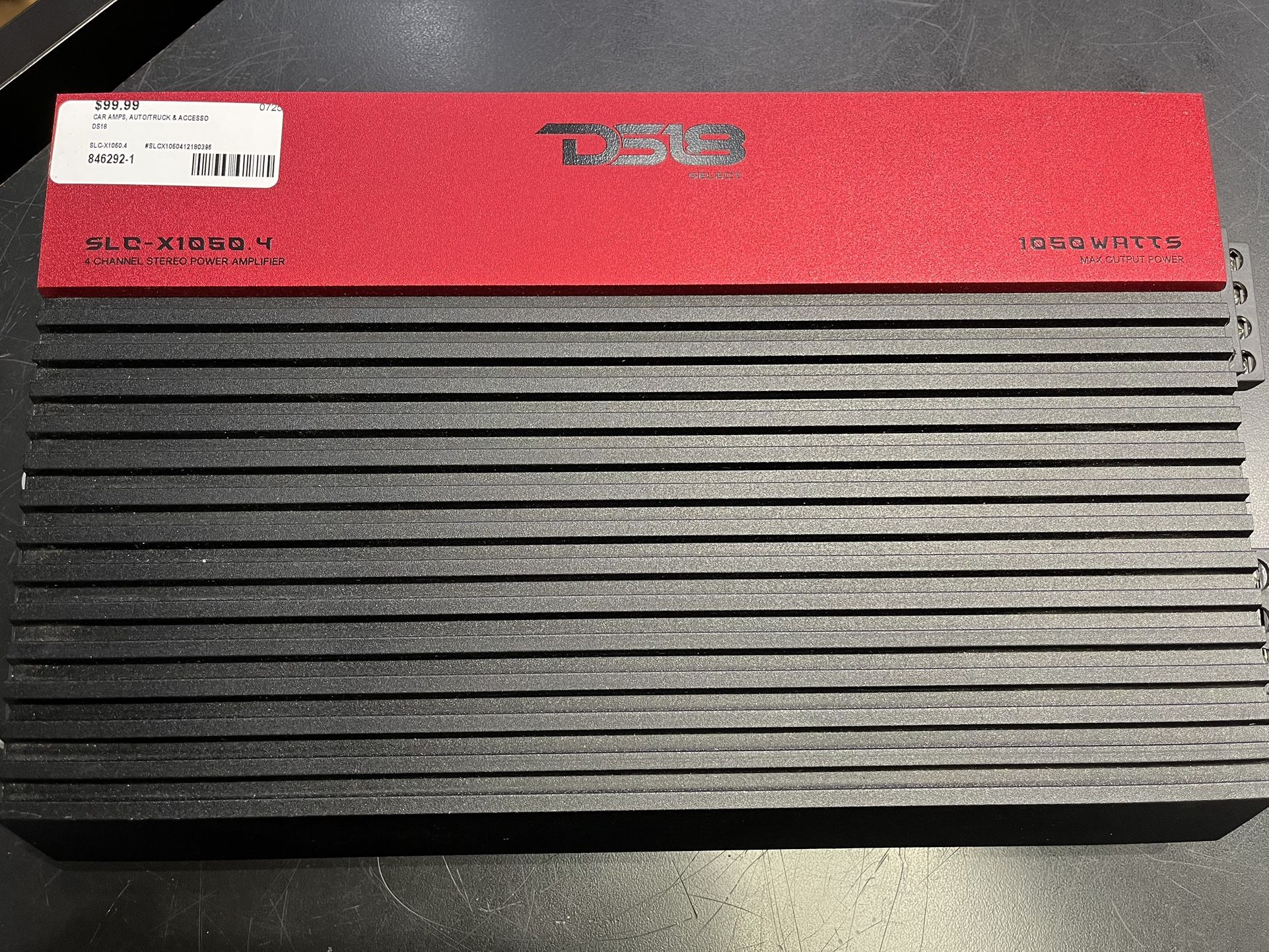 DS18 4 channel amplifier 1050 watts 846292-1
