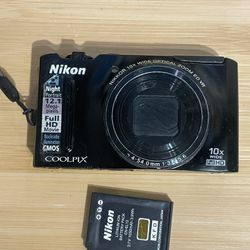Read Description-Nikon Coolpix s8100 digital camera - tested, has issues