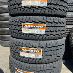 LT285/70/17 New Tires #4 Arroyo A/t Mount & Balance // 4 llantas nuevas todo terreno Instaladas Y Balanceadas