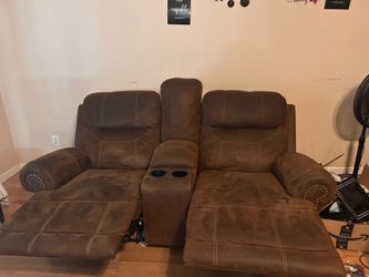 Recliner couch two seater