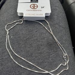 925italy Silver Necklace.