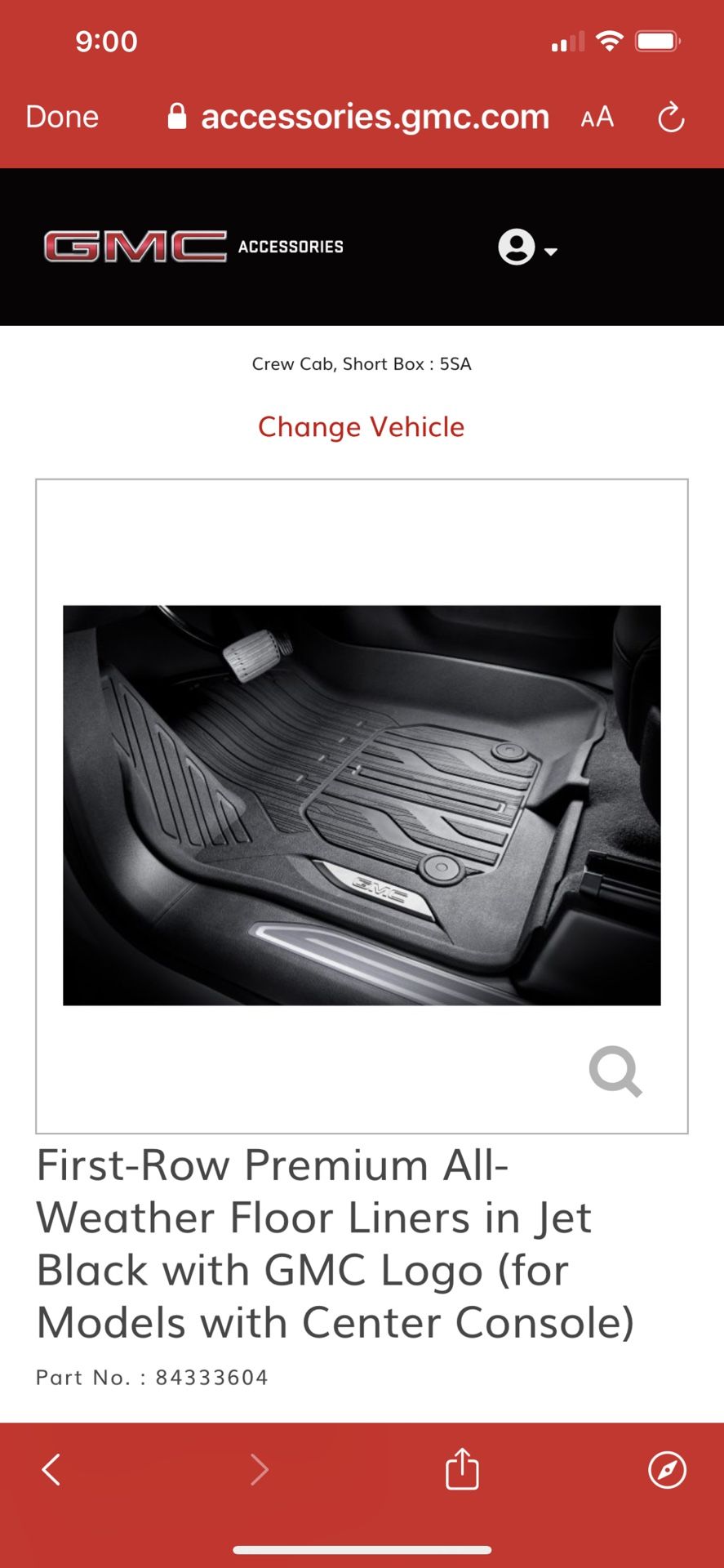 GMC Sierra Weather tech Floor mats