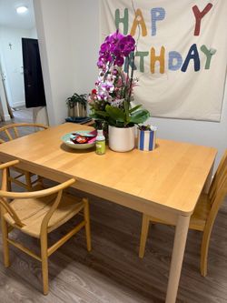 Dining Table With 3 Chairs