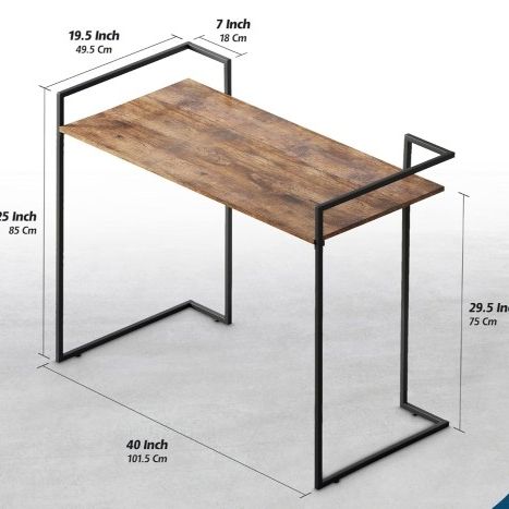 Small Computer Desk for Home Office, Bedroom & College | Perfect for Small Spaces, Measures 40 Inch.
