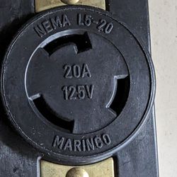 Outlet Receptacle 20 Amp 125v L5-20