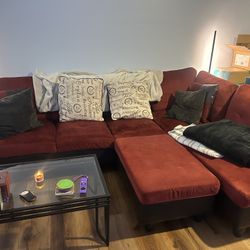 Red Sectional Sofa
