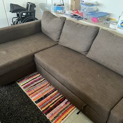 Brown Pull-Out Couch