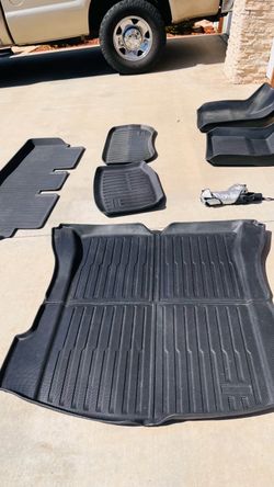 Tesla Model 3 Black All-Weather Rubber Floor Mat Set
