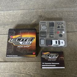 Hot Wheels Elite 64 Mod Shop 2017 Toyota Tacoma 1/64 Scale Truck New Open Box