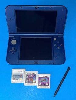 LIMITED EDITION New Nintendo 3Ds Galaxy XL (with games, case, and charger)
