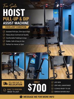 HOIST Assisted Pull-Up & Dip Machine – $700