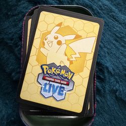 100 Pokemon TCG New Pokemon Pocket Code Cards Plus Tin 