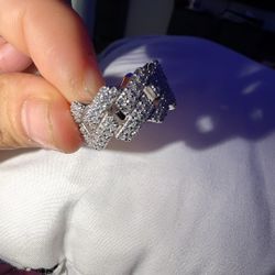 “Real diamond 925 silver ring