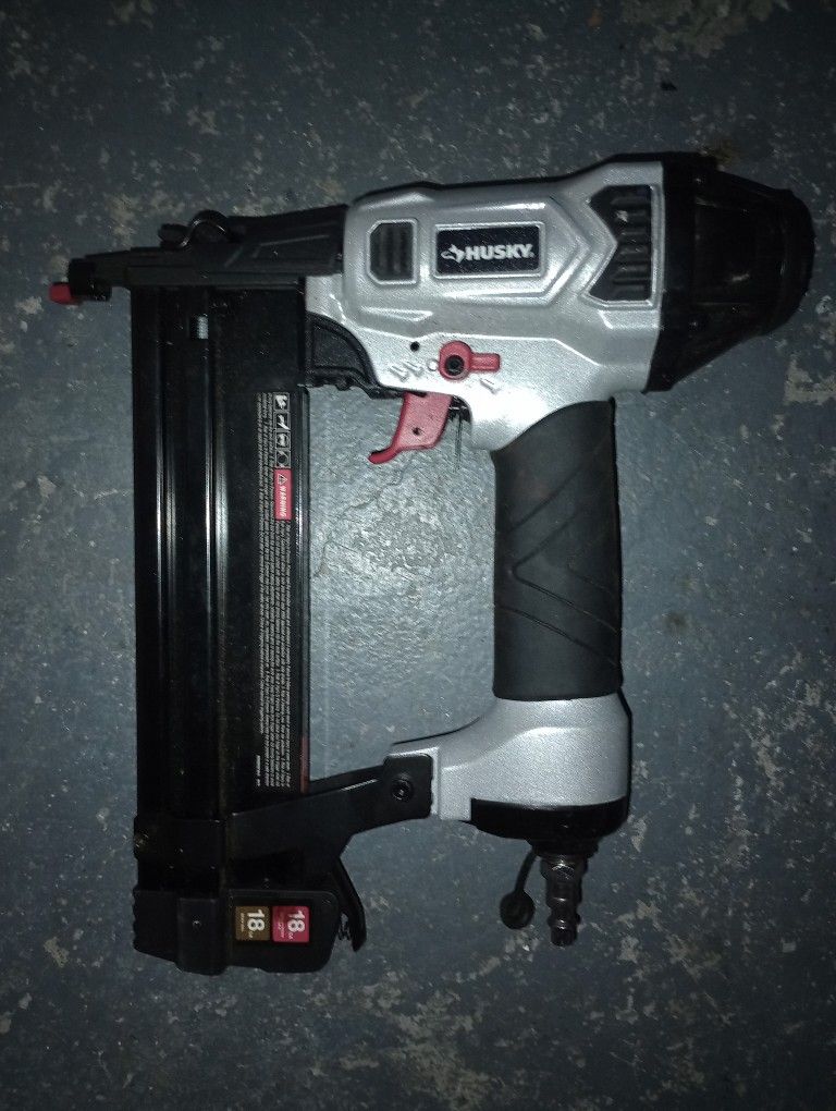 Husky 2-in-1 Brad Nailer / Nail Gun and Crown Stapler