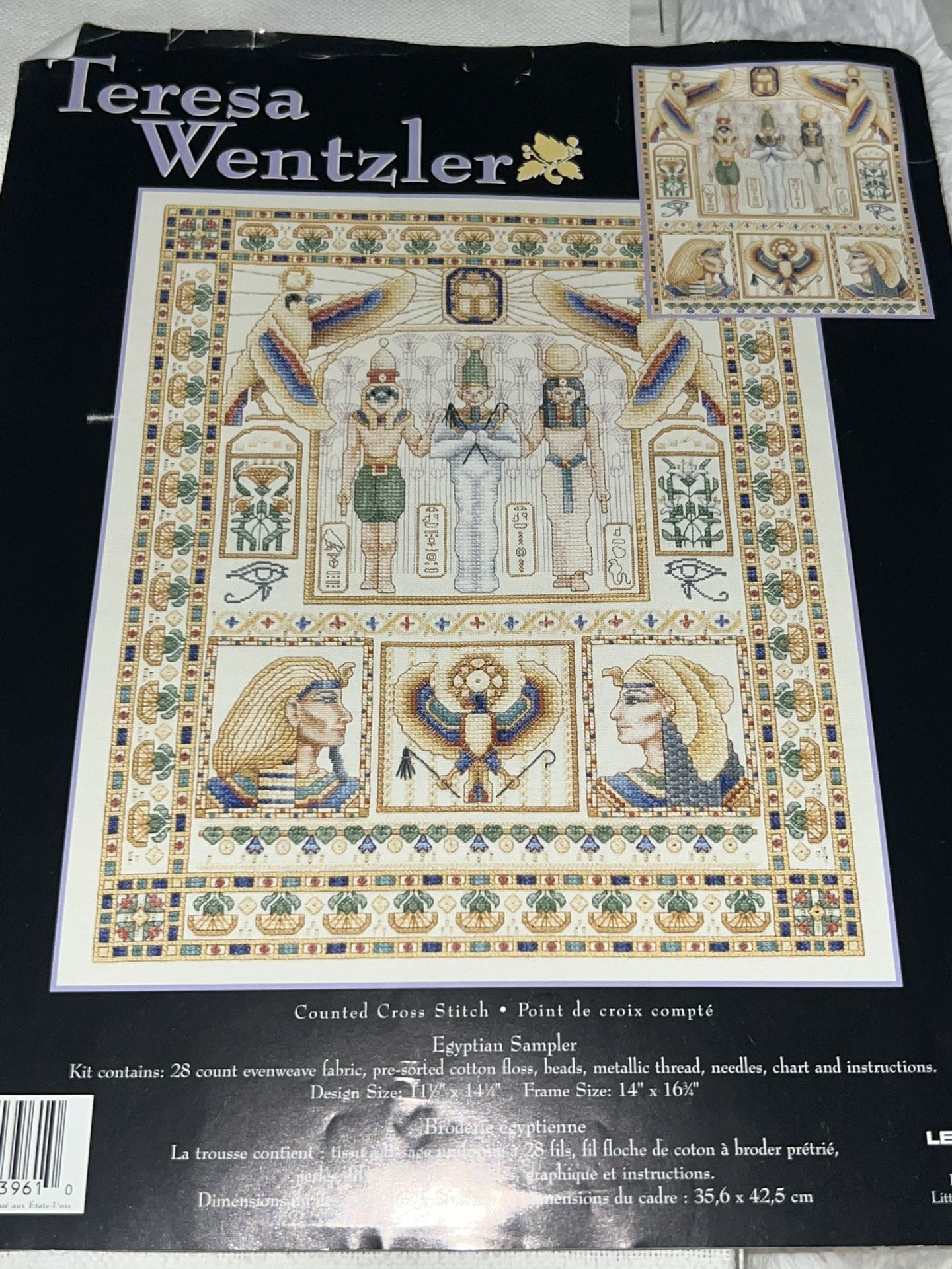 Egyptian Sampler Counted Cross Stitch Kit
