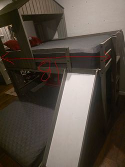 Bunk bed with slide