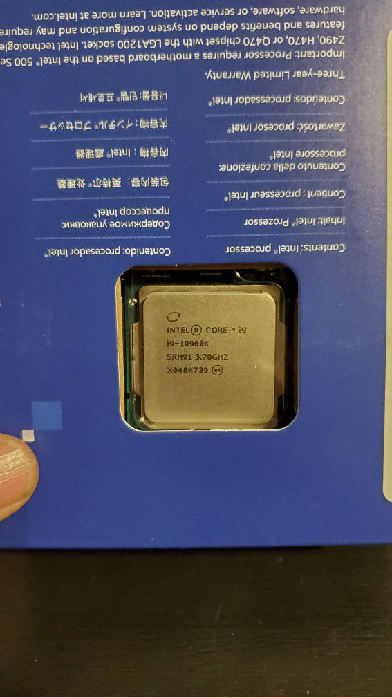 Intel Core i9-10900k Unlocked