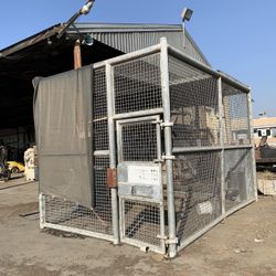 Prison cages can repurposed to protect equipment, mechanical equipment , farm pumps , pet kennels and much more 