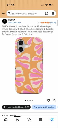 Brand new Burga Iphone 17 case