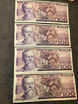 Mexican pesos 1982
