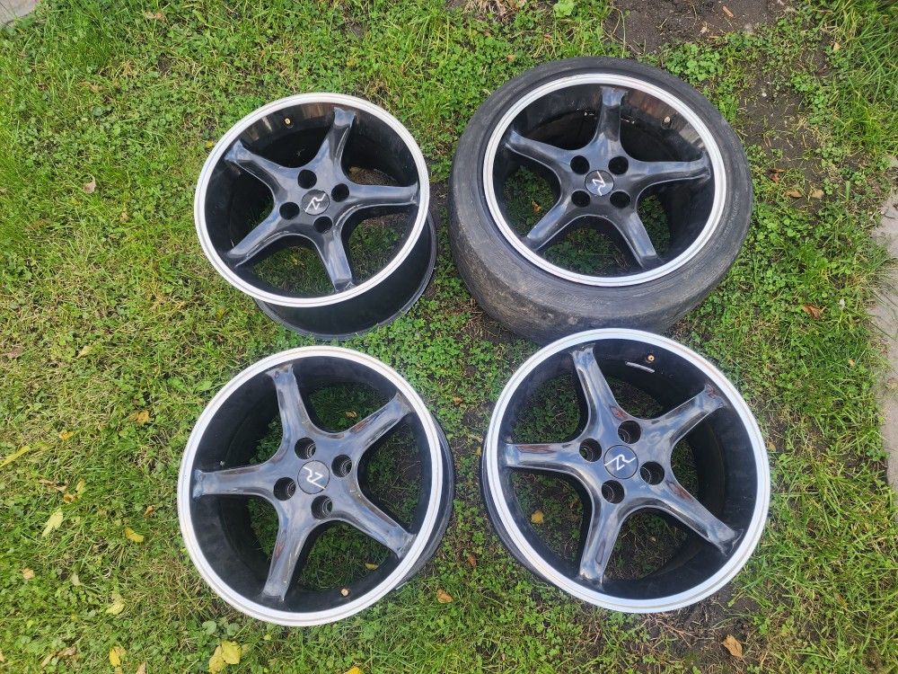 ZR 5 Spoke Black Wheels
