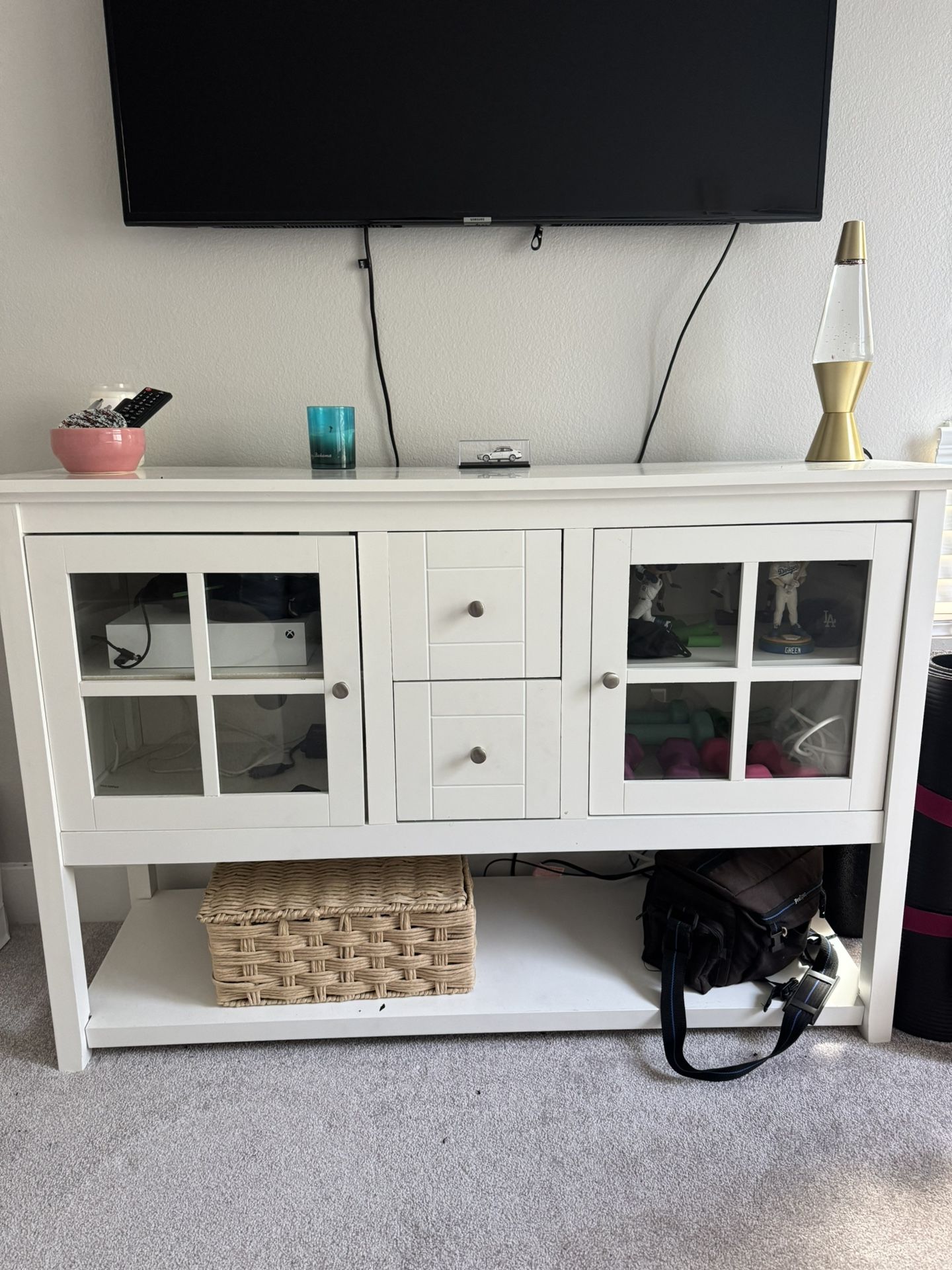White Entertainment Center