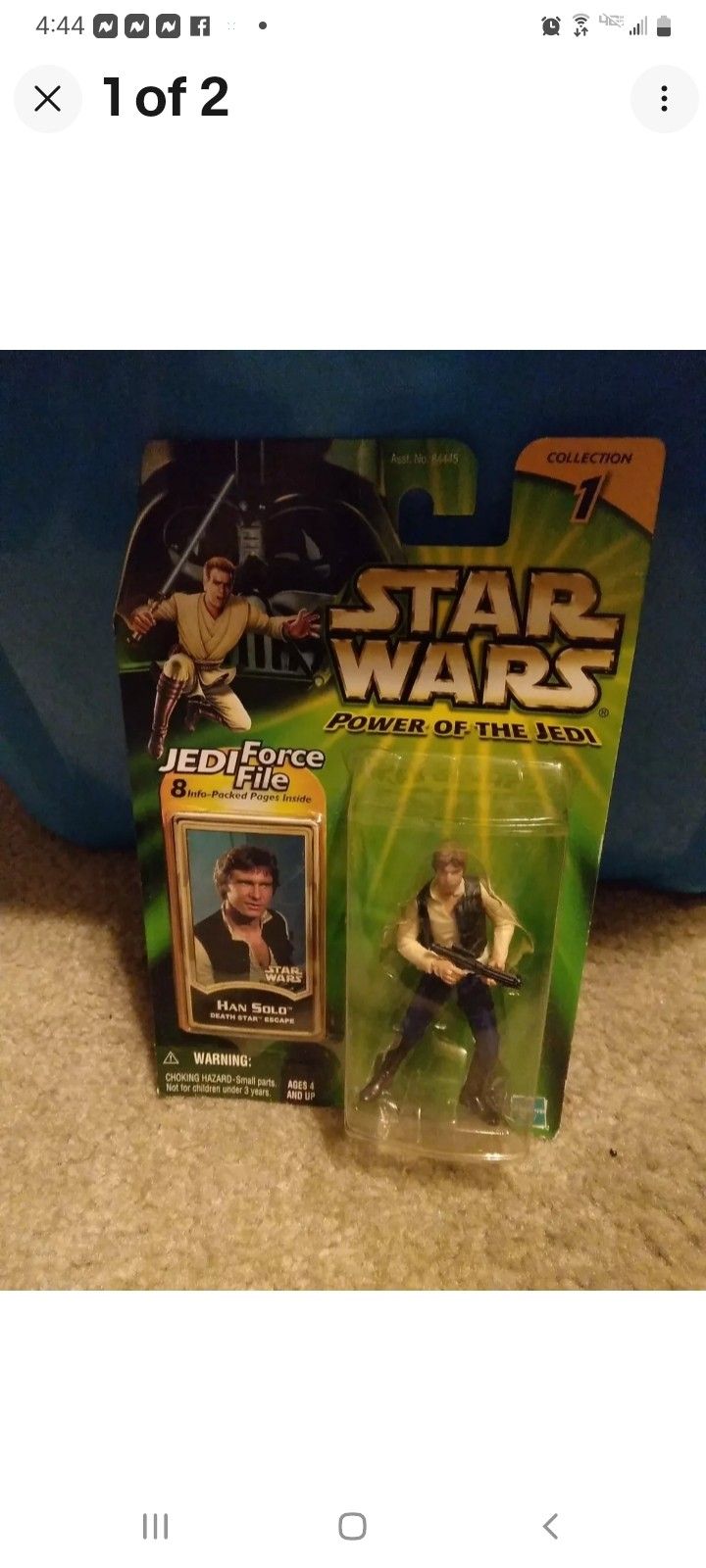 Star Wars Power Of The Jedi Death Star Escape Han Solo Action Figure