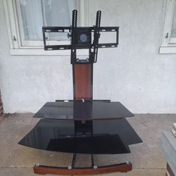 Tv Stand With Glass Shelves
