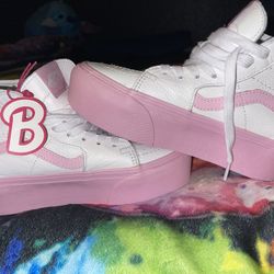 Barbie Platform Vans Sz 4.0 Kids