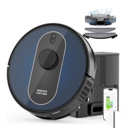 Robot Vacuum and Mop Self Emptying, 5000Pa SuctionSmart Obstacle Avoidance, Home Mapping