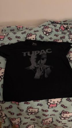 Black Tupac Shakur graphic tee