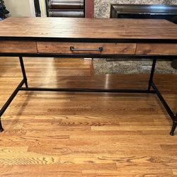 Wooden Desk With Drawer