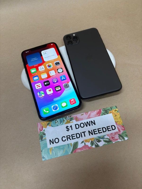 Apple IPhone 11 Pro Max - Only $1 Today Pay The Rest Later! 