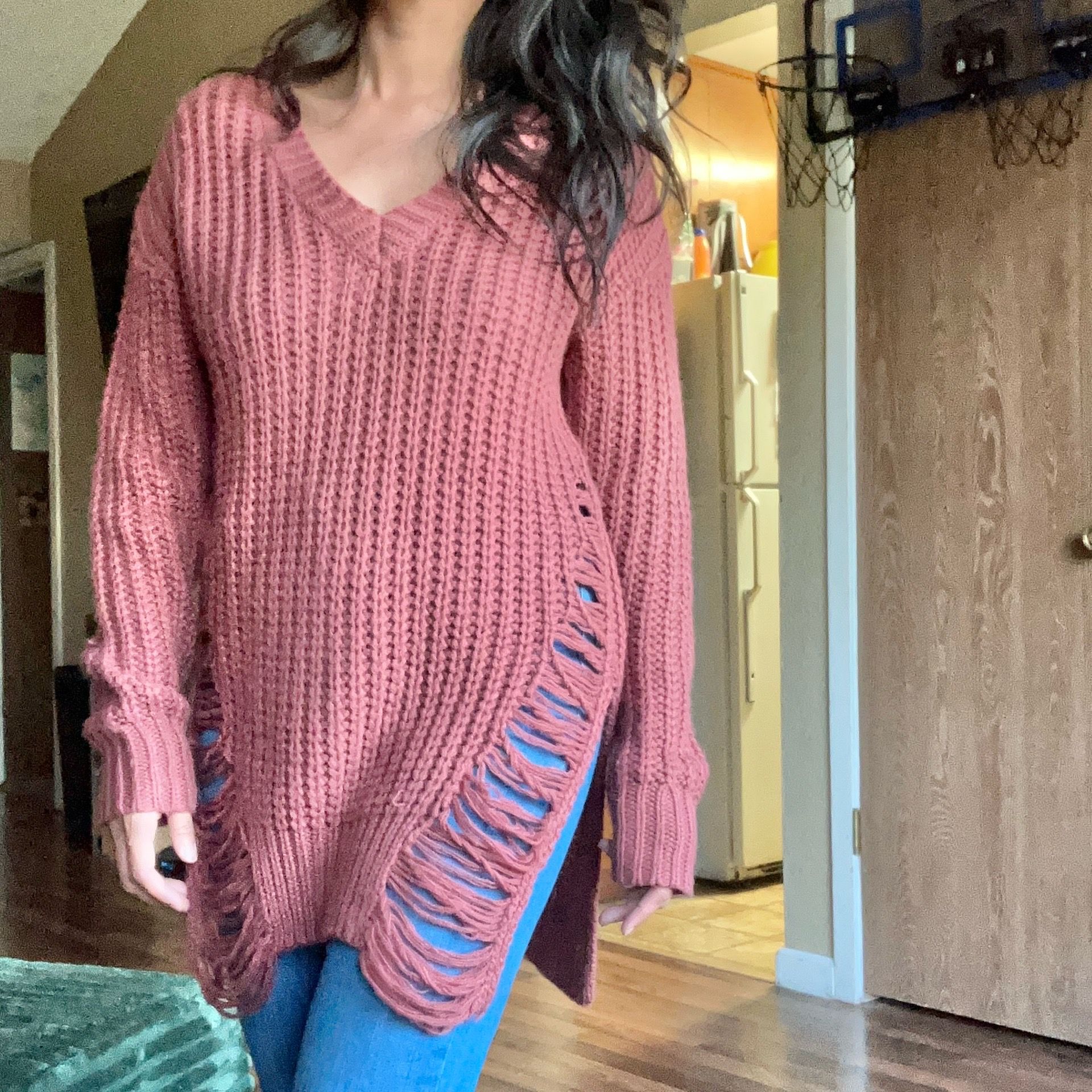 Guess Distressed knit sweater