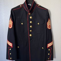 USMC Dress Blue Coat- Male 38S