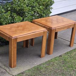 Parquet Coffee Side Tables