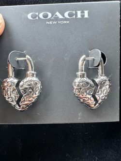 Coach earrings new