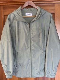 Fleece lined, hooded, lightweight, jacket, size medium