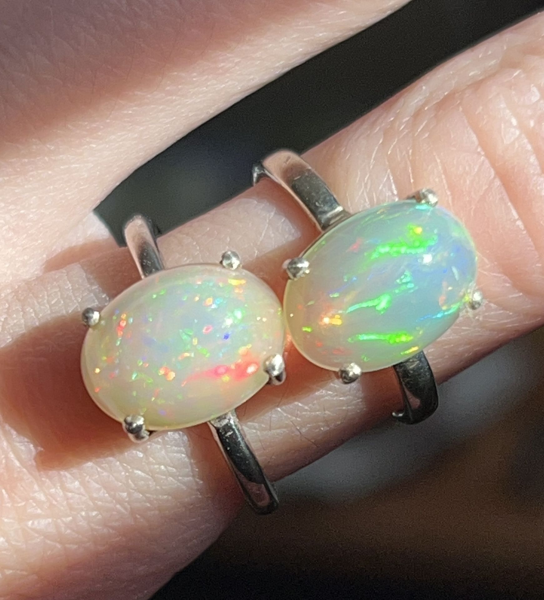 Matching Opsite Rings 2 Matching Natural Opal Rings. for Sale in Oak Lawn, IL - OfferUp