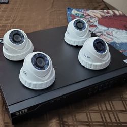 4 CCTV Security Cameras With Recorder❗️INSTALLED❗️INSTALADAS 💯