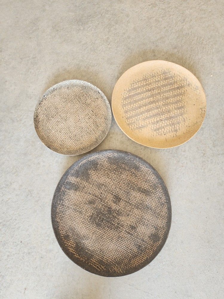 Stone Plate Wall Decor, Set Of 3